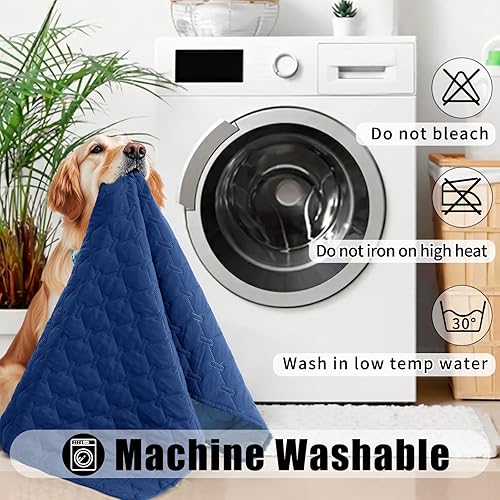 Miniatura 27 de Smiry Manta Impermeable para Cama de Perro, Manta Suave Reversible para Mascotas, Funda Lavable a Prueba de Fugas para Gatos y Perros para Sofá