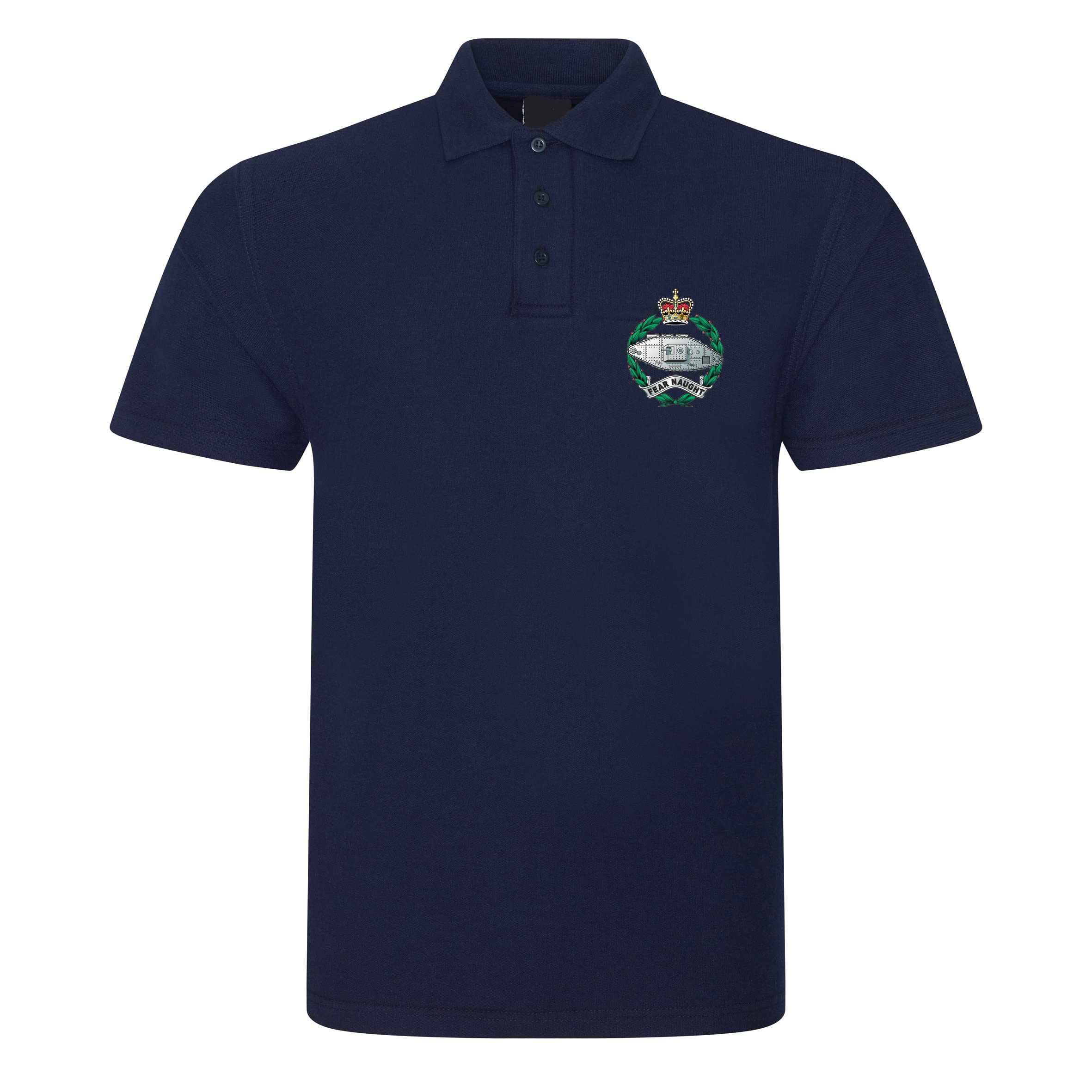 Psave Men's Navy Royal Tank Regit Insignia Polo Shirt British Army Military (As8, Alpha, X_l, Regular, Regular, )