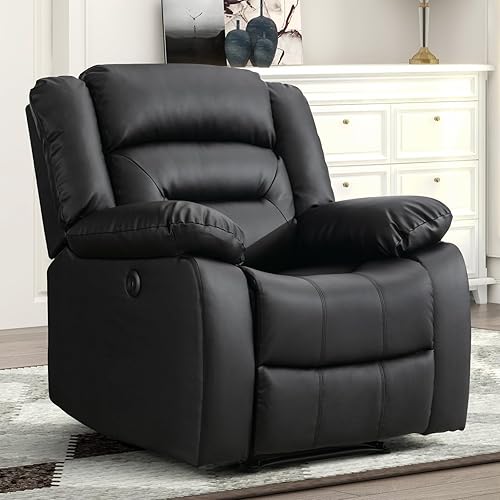 Miniatura 15 de EBELLO Sofá Reclinable Eléctrico de Piel Sintética para 2 Personas, Juego de Sofá Reclinable de 3 Asientos, Sillón Sofá Reclinable Eléctrico para