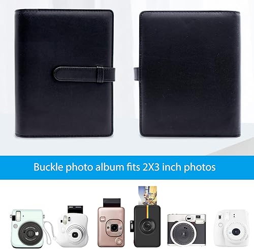 Miniatura 2 de Mini álbum de fotos de 128 bolsillos para cámara Fujifilm Instax Mini, Polaroid Snap, Z2300, cámaras instantáneas SocialMatic e impresora