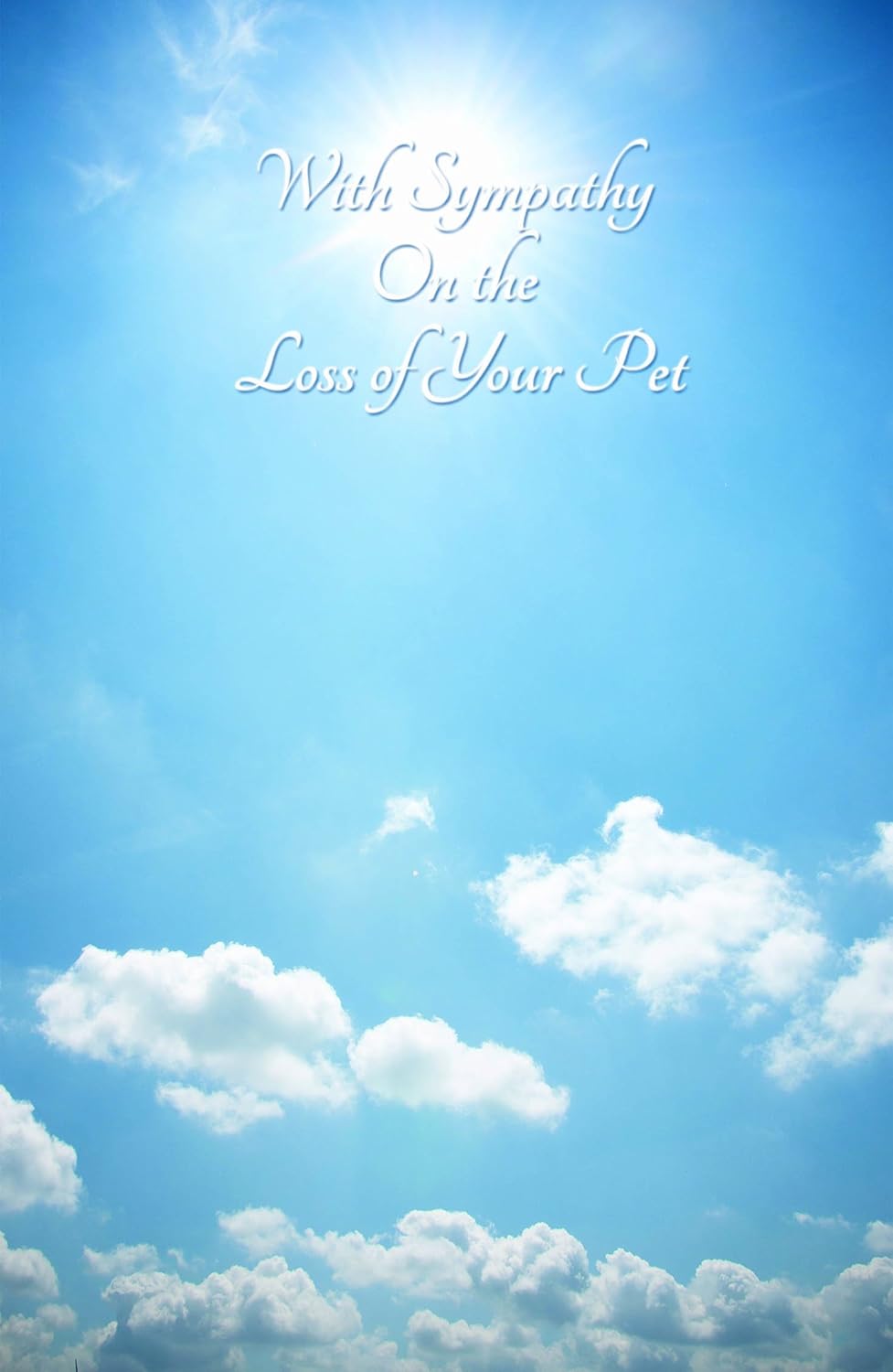 Loss of Pet Sympathy Card 12 Pack