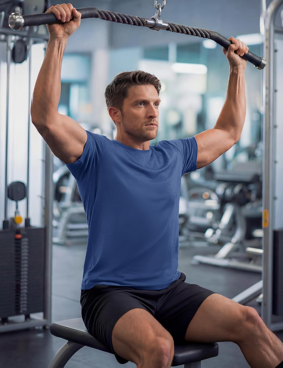 MAGCOMSEN Men's Workout Shirts Dry Fit Short Sleeve Shirts UPF 50+ Moisture Wicking Athletic Swim Tshirt Running Gym Fishing - Image 2