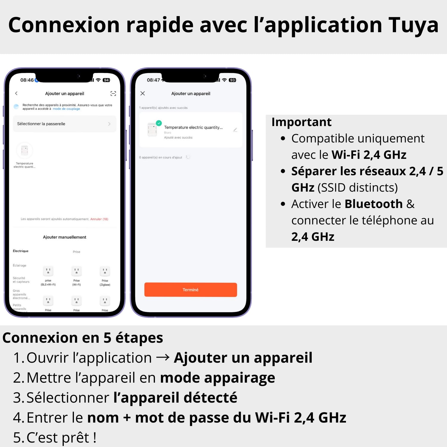 Sone Smart One Thermostat WiFi avec Sonde Température – Relais 16A 3600W pour Chauffage, Pompe ou Chauffe-Eau – App Tuya/Smart Life, Alexa, Google Home