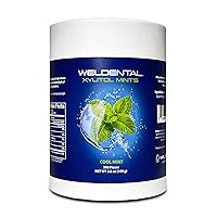 Vista 1 de Weldental Mentas de xilitol en envases sin plástico, menta (300 unidades de repuesto), recarga para tu propio recipiente