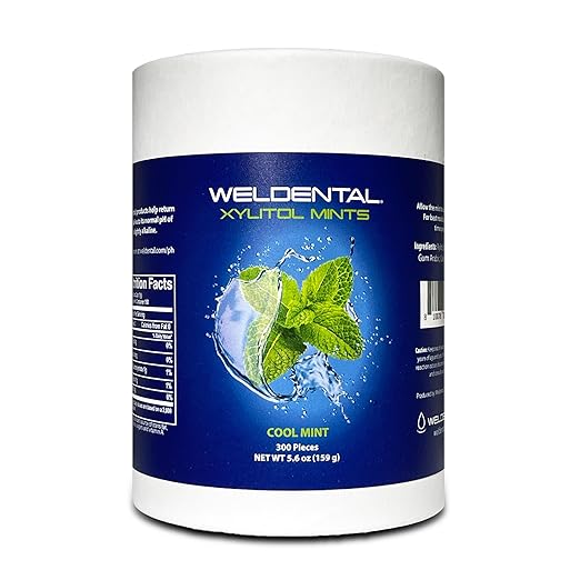 Weldental Xylitol Mints in Plastic-free Packaging, 300 Count