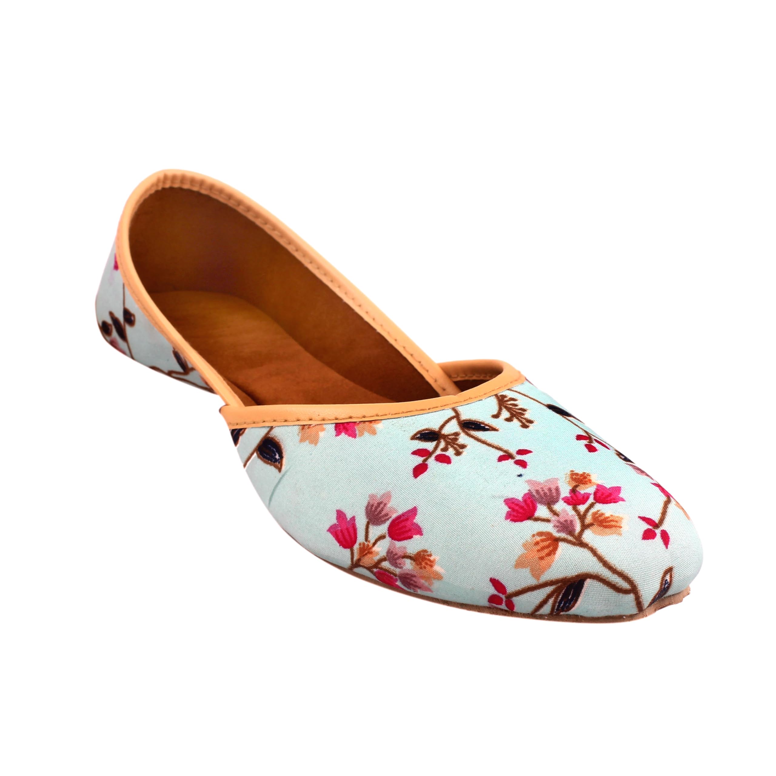 Babbotty Women's Printed Jutti,Ladies Jaipuri Jutiya,Rajsthani Mojari (4) Multicolor-image-25