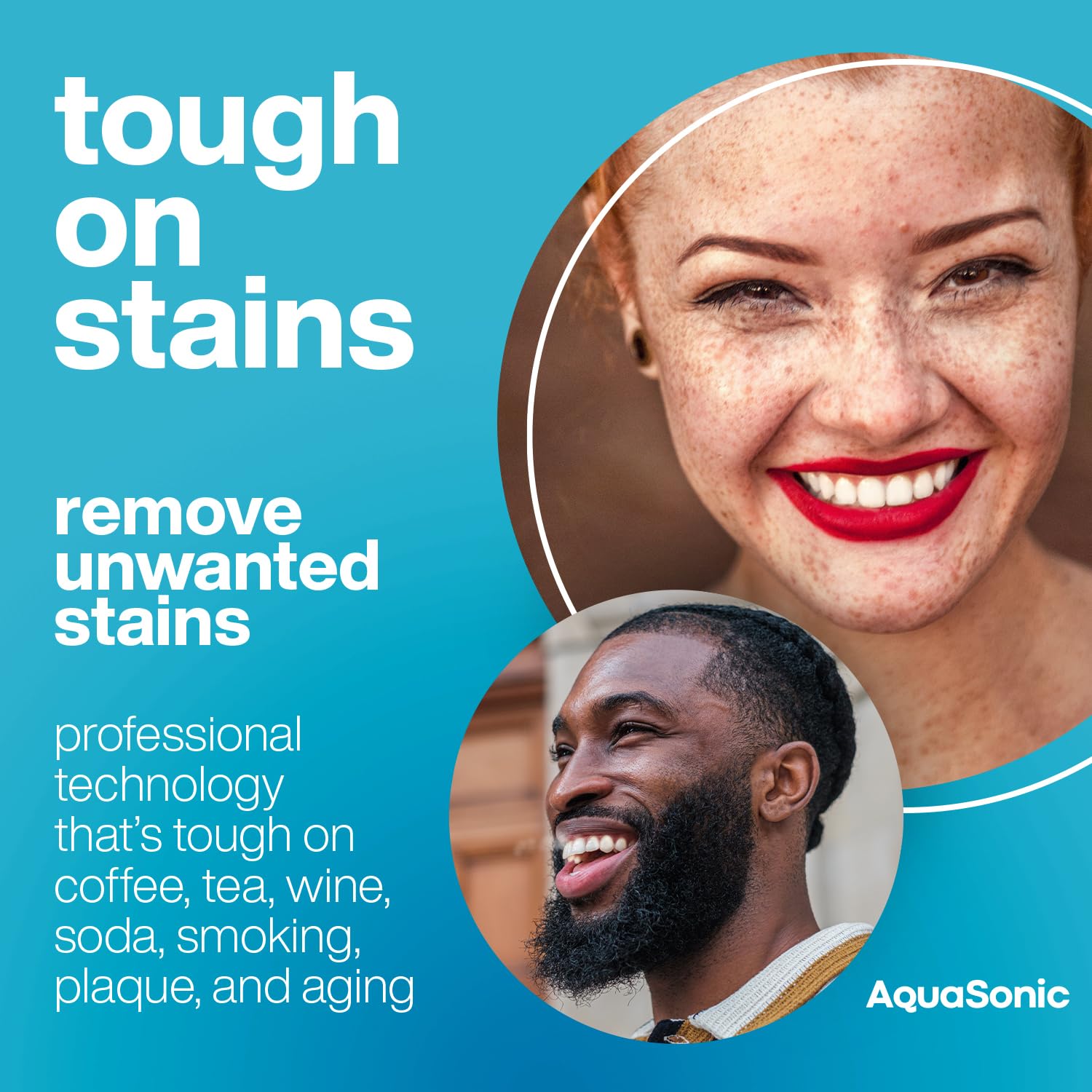 Aquasonic Teeth Whitening Strips - Dentist Quality - Easy Safe and Affordable Teeth Whitening - Fast Gentle Effective Whitening Strips for Teeth - Instant Results