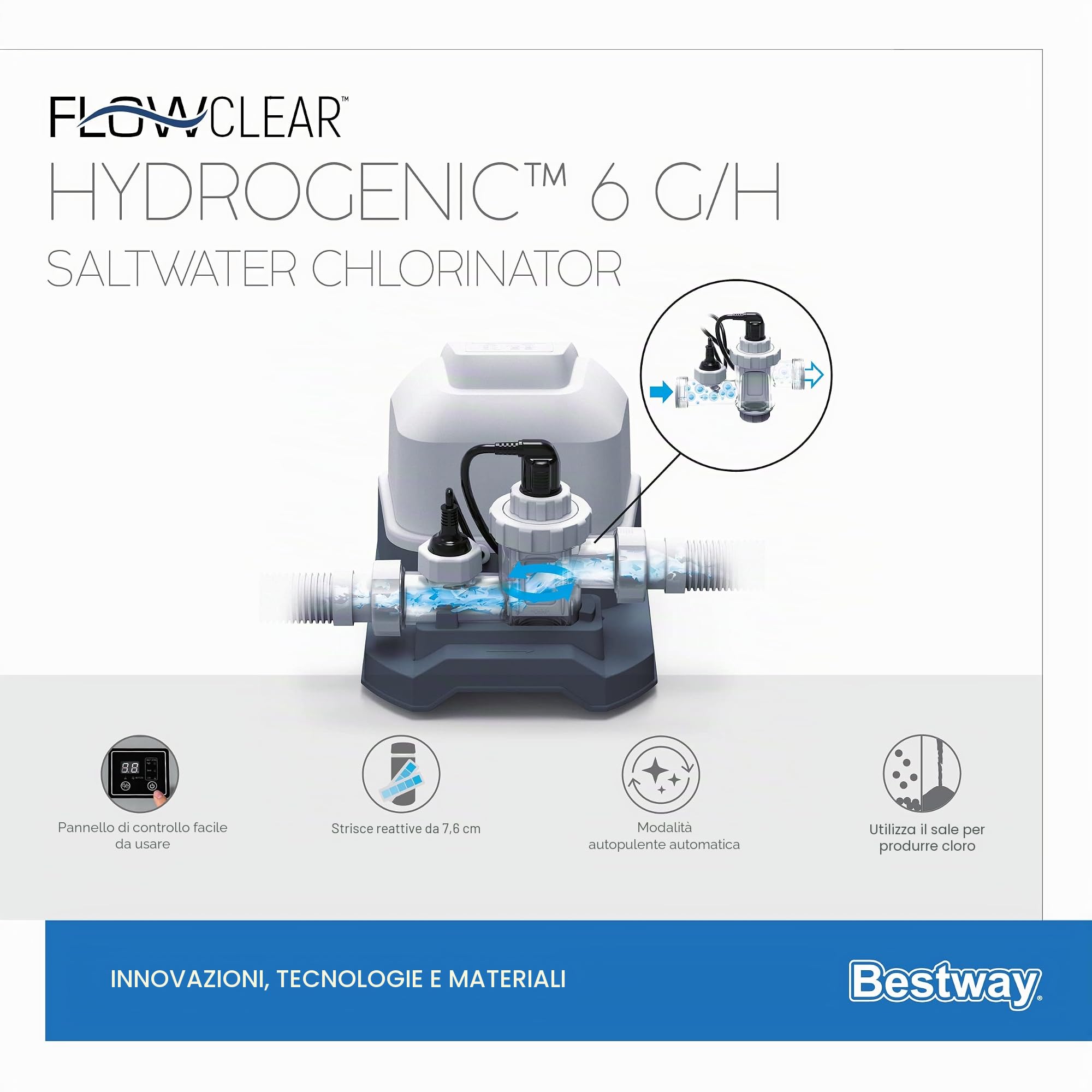 Bestway Hydrogenic 6 g/h Saltwater Chlorinator