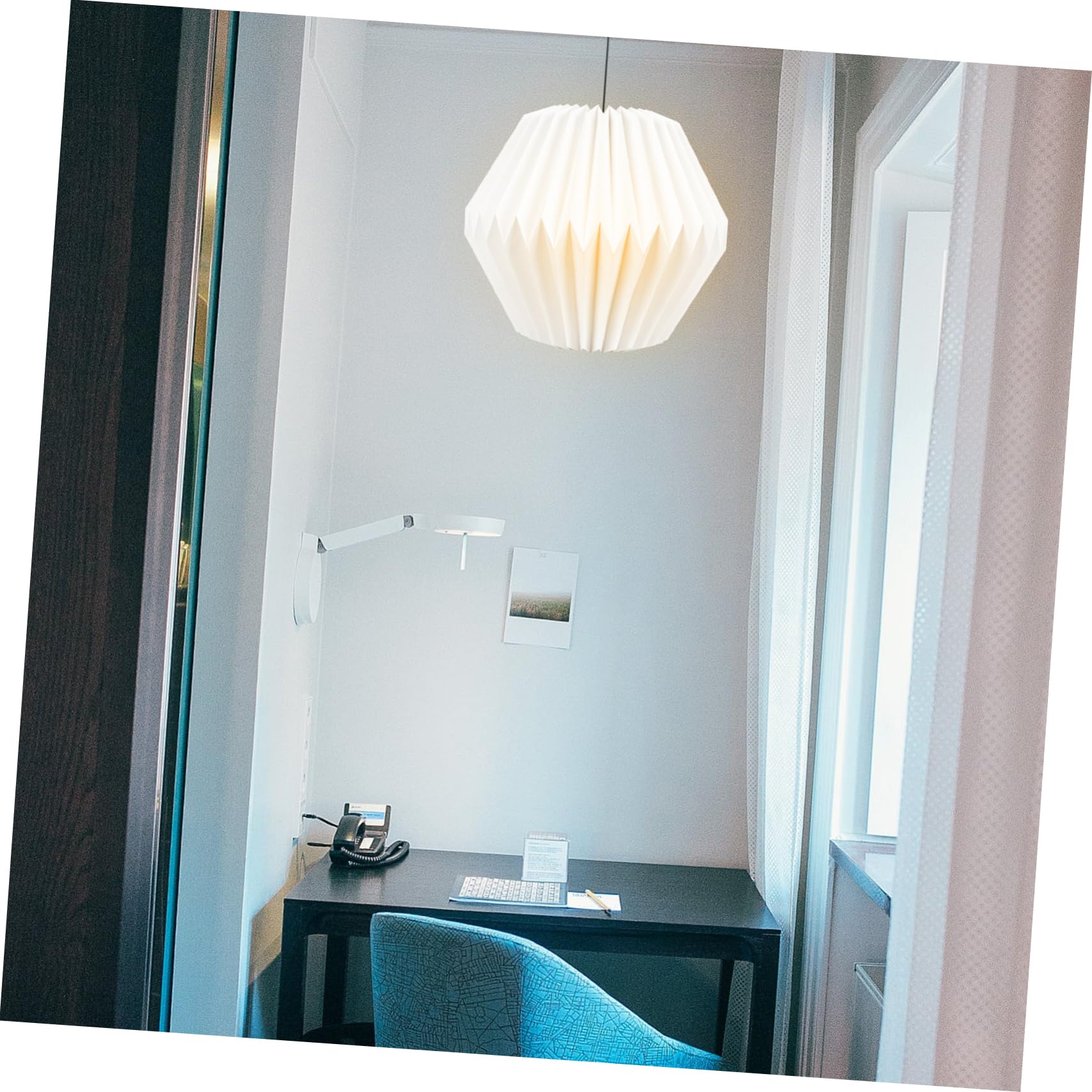 Mikikit 2pezzi Lampadario Sospeso Nordic Style Con Paralume Geometrico Decorazione Per Hotel Bar e Ambienti Moderni Design Elegante e Semplice