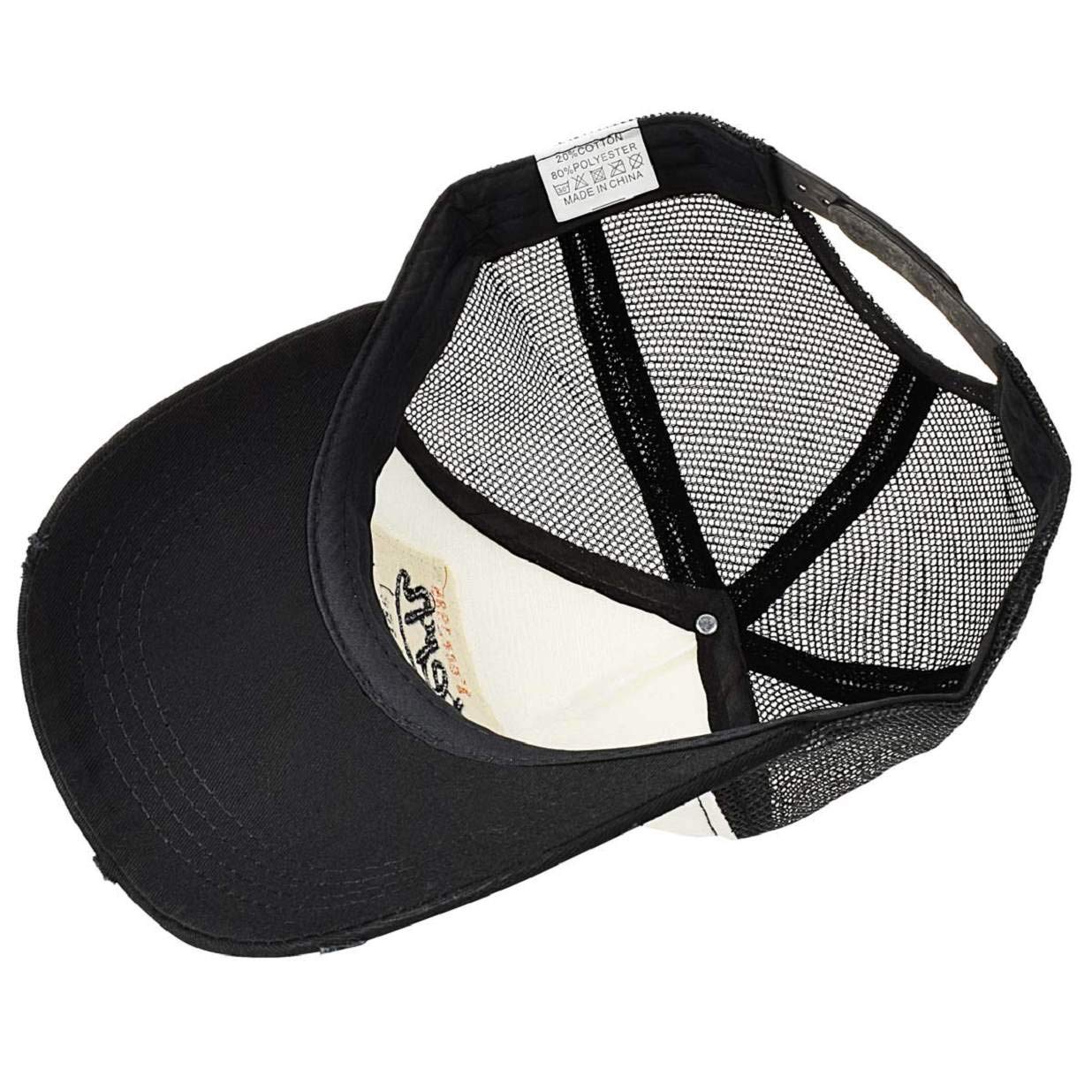 heekpek Cappello Uomo Baseball Cappellino con Visiera Estivo Ricamato Cappelli a Rete Donna Traspirante Cappellini Casuali Cappello Rapper Trucker