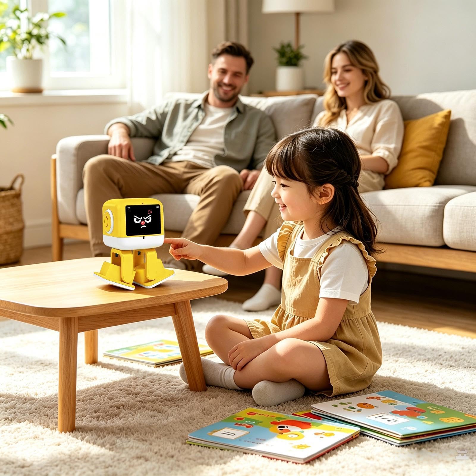 Robot AI Compagno Cantante con Controllo Vocale Interattivo e IA | Compagno Robot da Scrivania Per Disegno, Apprendimento, Educazione Precoce, Gioco a Casa e Vita da Scrivania