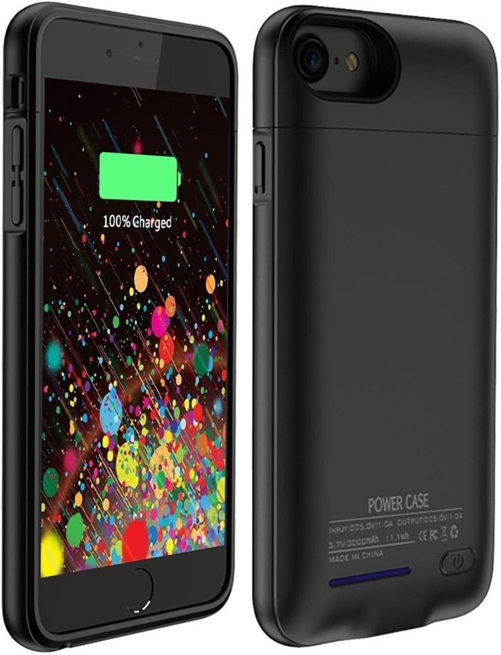iPhone 7 Plus Battery Case- TopYart iPhone 7 Plus Charger Case 4200mAh Magnetic Battery Cases Slim Rechargeable External Battery Pack for iPhone 7 Plus/6S Plus/6 Plus (Black)