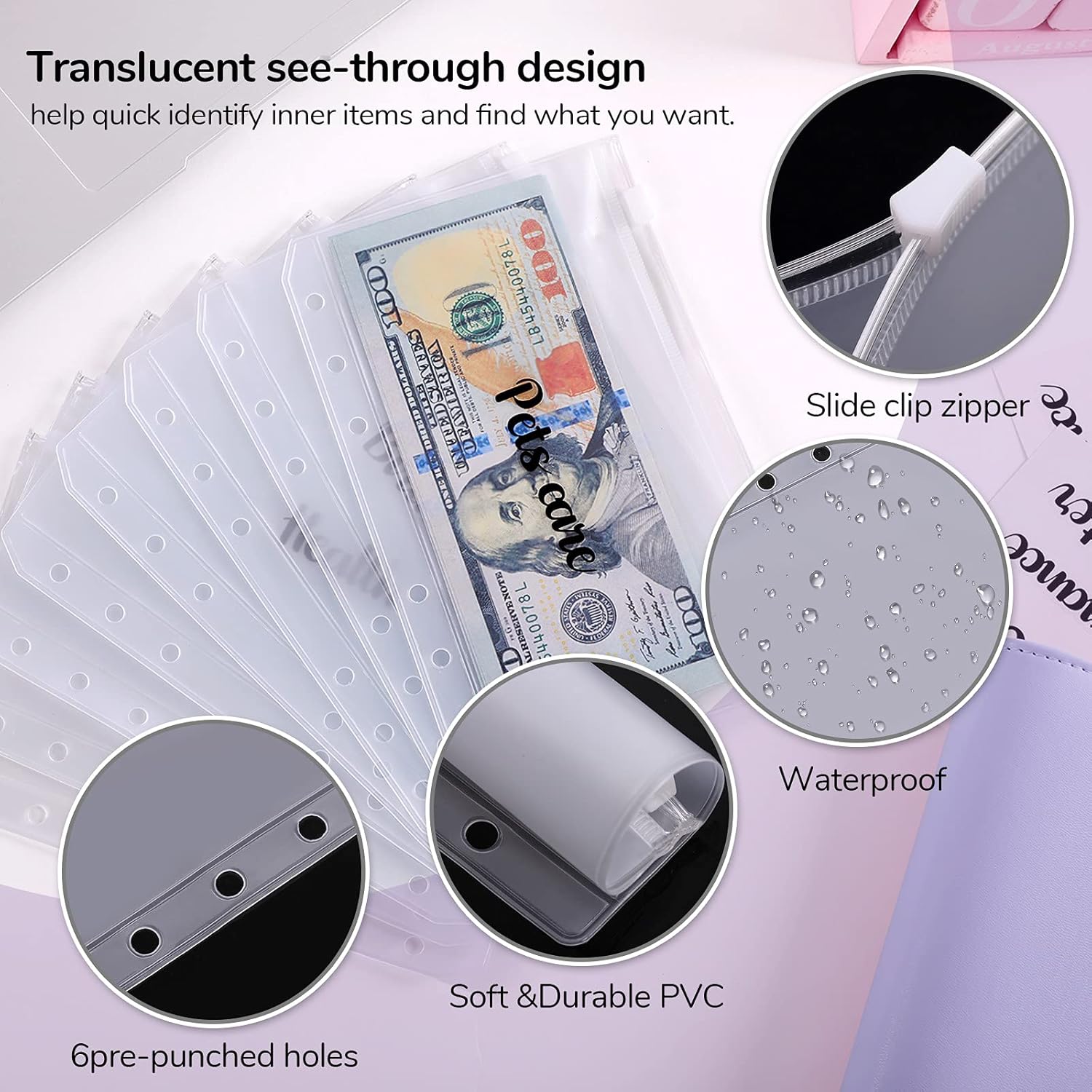 SKYDUE Budget Binder with Cash Envelopes & Expense Budget Sheets,Money Binder with Cash Envelopes for Budgeting and Saving Money : Office Products