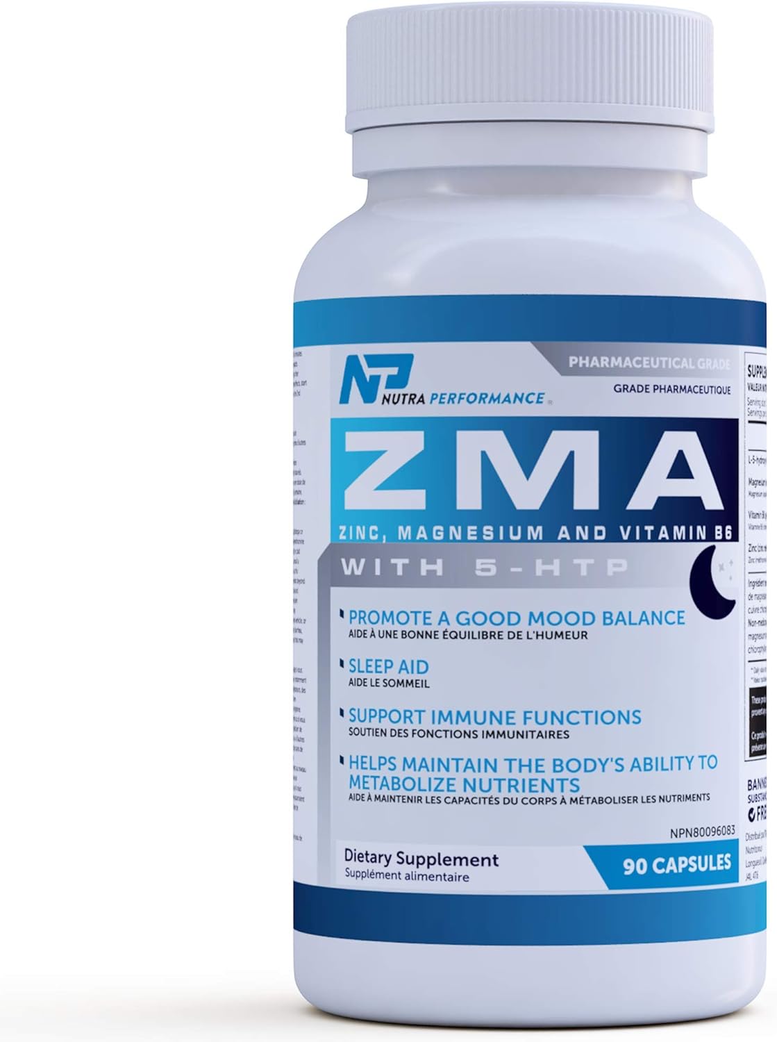 ZMA Supplement by Nutra Performance Amazon.ca Health & Personal Care