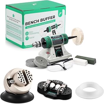 Bench Buffer Polisher+3" Ball Vise for Jewelry Making