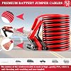Kit de emergencia para carretera LIANXIN para auto, con cables de puente, kit de seguridad para auto | Kit de emergencia para auto con correas de remolque, linterna frontal, cables de puente, martillos de seguridad, guantes, regalos para conductores novatos 3