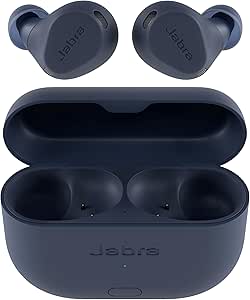Jabra Elite 8 Active Gen 2 Bluetooth Wireless Earbuds with Dolby Audio Spatial Sound - Advanced Workout Waterproof Headphones with Noise Cancelling, Military Grade with Smart Case - Navy