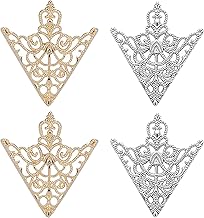 2 Pairs Collar Pin, Collar Pin for Men Shirt, Vintage Floral Triangle Brooch Pin for Shirt Collars, Elegant Women's Brooches & Pins, Collar Pins for Blouses and Dresses