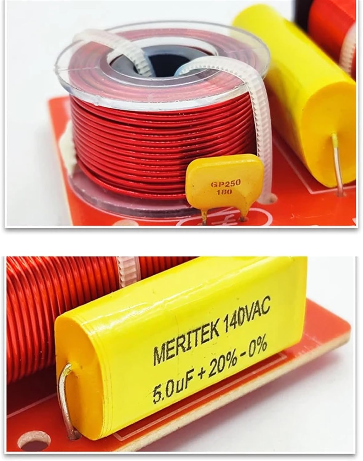 2PCS Crossover Filters 2800Hz 2Way Audio HiFi Filter Circuit Board Stereo Speaker 2-Unit Frequency Dividers 120W