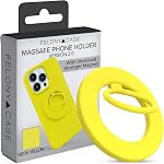 FELONY CASE - Neon Pink Ring Grip and Stand - Version 2.0 - Improved Stronger Magnet, Magnetic Phone Ring Holder for MagSafe Compatible iPhone 17,16, 15, 14, 13, 12, Pro Max, Air - Drop Protection
