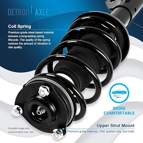 Miniatura 1045 de Detroit Axle - Puntal delantero para Hyundai Sonata 2012-2014 2012-2015 Kia Optima, puntal lateral izquierdo con montaje de resorte helicoidal 2013