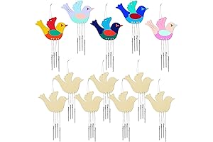 Taiyin 16-Piece Wooden Wind Chime for Arts and Crafts