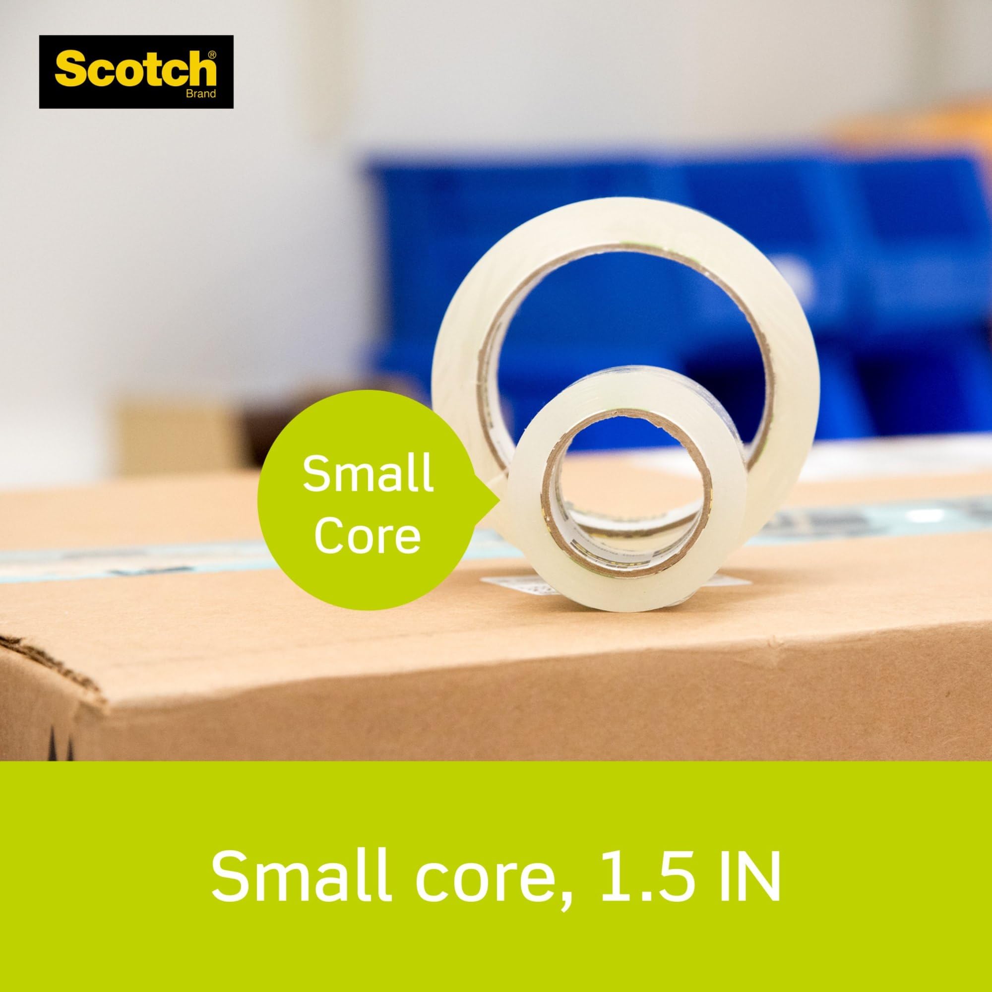 Scotch DP-1000RF6 - Cinta de embalaje (6 unidades, 1,88 x 900 pulgadas)