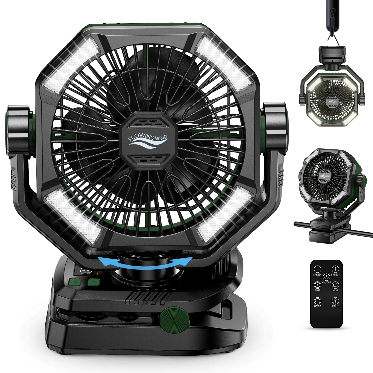 Amazon.com: coldSky Camping Fan with Dual Motor, 20000mAh Clip On