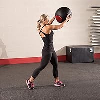 Vista 2 de Body-Solid Tools (BSTSMB) - Pelota medicinal de carcasa suave, bolas de pared que no rebotan para entrenamiento de fuerza, entrenamiento de pérdida