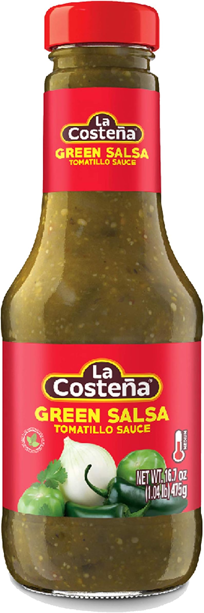 La Costena Green Mexican Salsa Medium 475g - 1 Pack