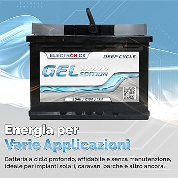 Batteria Gel 12V 140Ah - Per Camper, Barche E Impianti Solari | Resistente E Senza Manutenzione