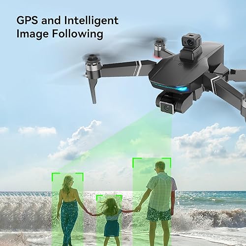Miniatura 6 de HYTOBP Drone S189 Max con cámara, cámara EIS 8K, evitación de obstáculos láser, vuelo de 60 minutos, 2 baterías, motor sin escobillas, retorno
