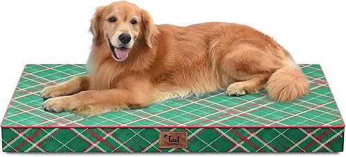 Miniatura 57 de Cama Ortopédica para Perros de Exterior para Perros Medianos y Gatos, Tapete Plano Impermeable para Mascotas con Espuma de Caja de Huevos y Funda
