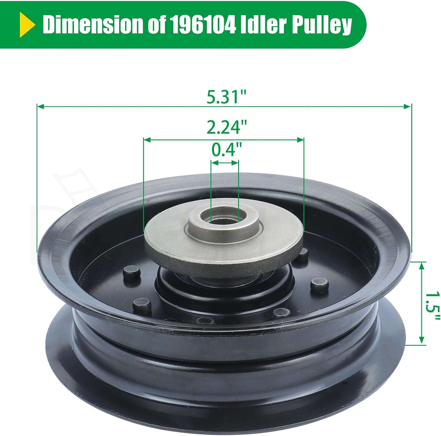 2 Pack 532196104 Husqvarna Idler Pulley Replaces 532197380 Husqvarna Idler Pulley, 196104 Idler Pulley, 532196104 Pulley, 197380 Idler Pulley Craftsman for Husqvarna Z254, YTH24V48 Tractors