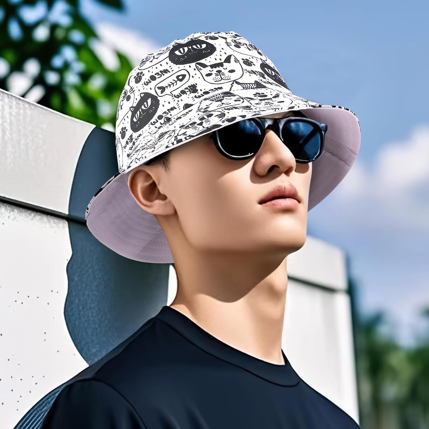 Bucket Hats for Woman Man's Sun Hats for Women's Trendy Beach Hats - Image 5