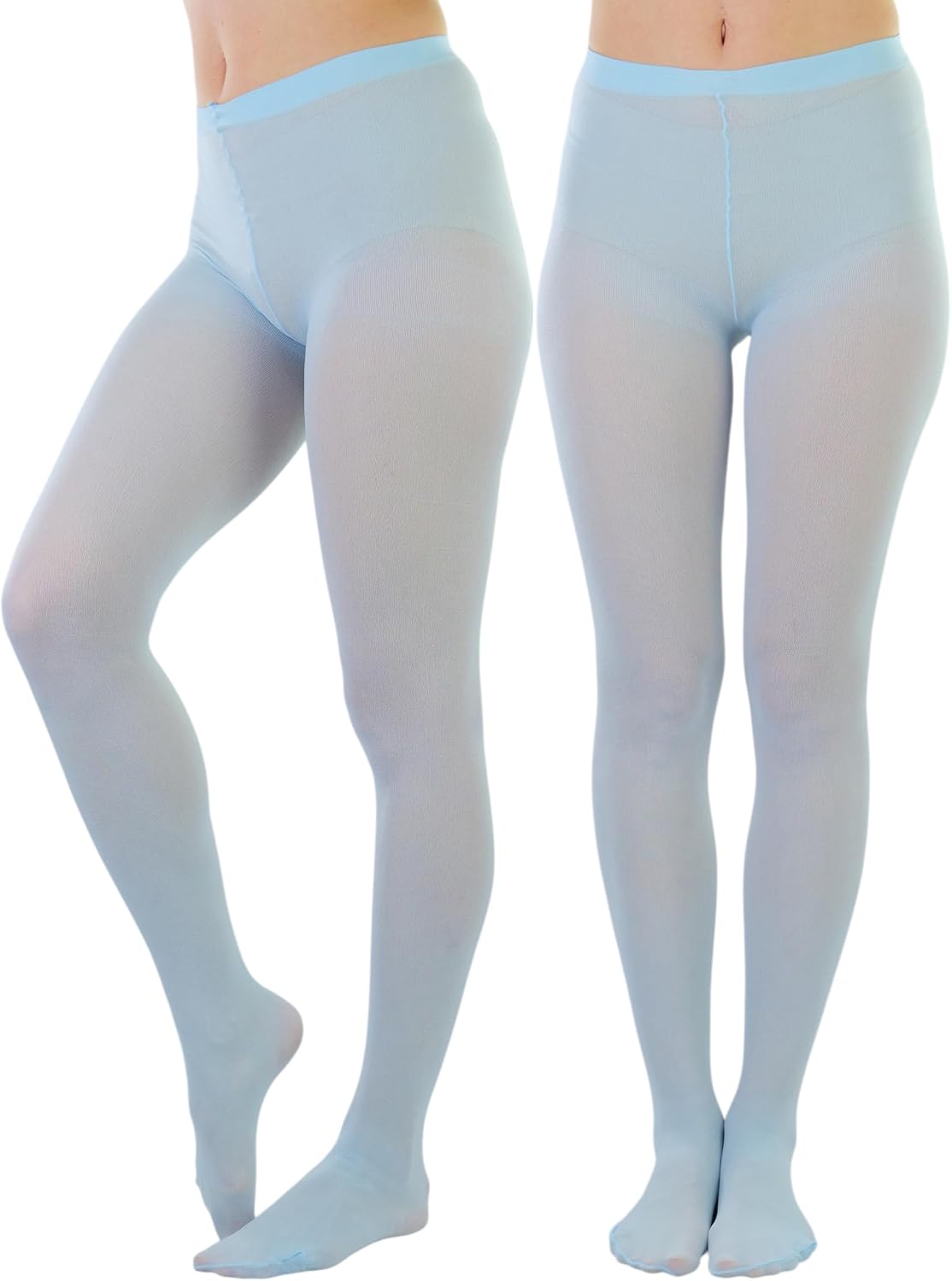 ToBeInStyle Women's Opaque Solid Color Nylon Tights Pantyhose Hosiery