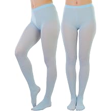 ToBeInStyle Womens Opaque Solid Color Nylon Tights Pantyhose Hosiery