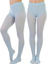 ToBeInStyle Women's Opaque Solid Color Nylon Tights Pantyhose Hosiery