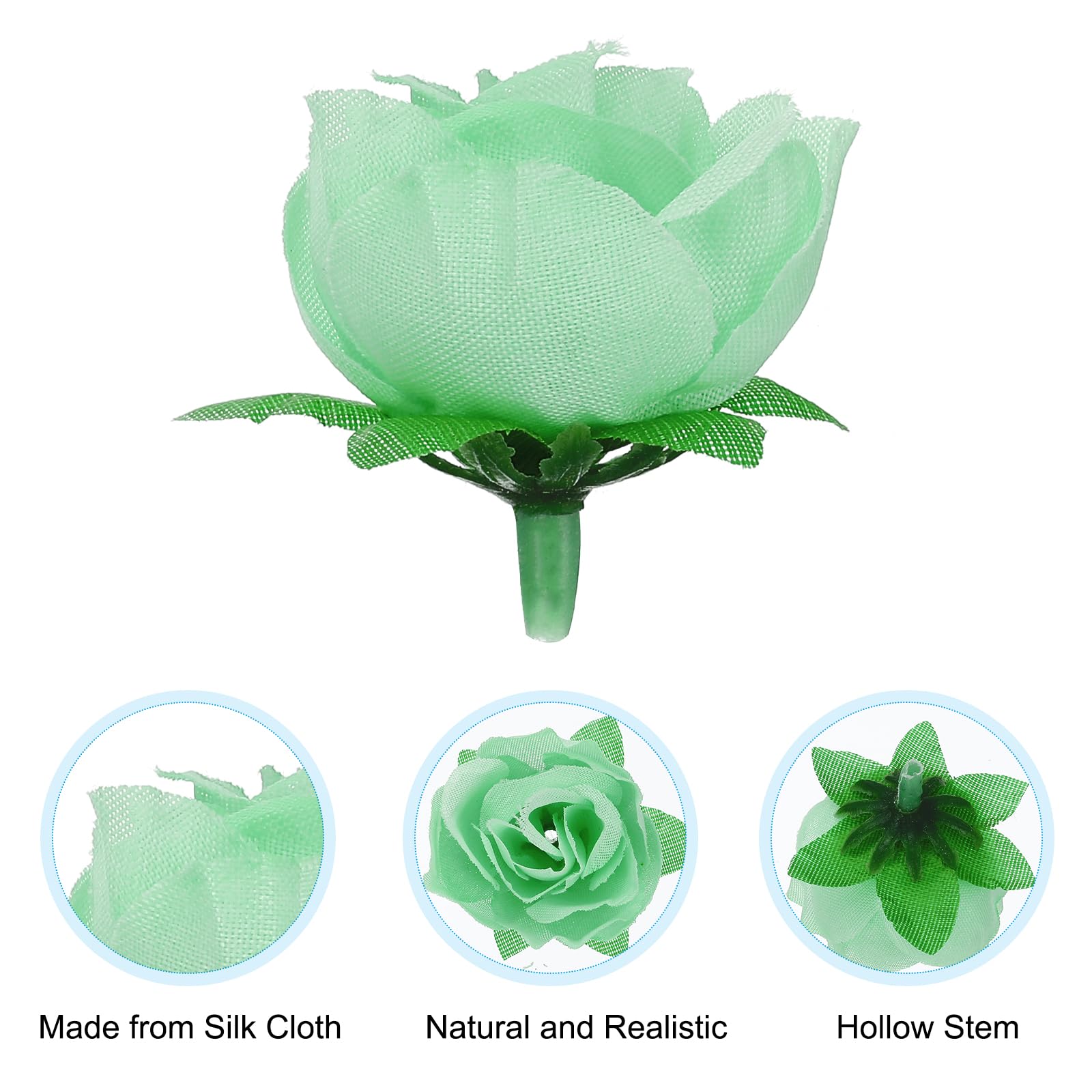 PATIKIL Mini Rose Artificial Flowers Bulk 1.2 Inch - Image 3