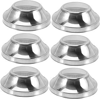 FELTECHELECTR 6 peças tubo redondo cobertura decorativa tubo suporta encanamento cobertura placas de piscina escada âncoras postes flange de parede capas de postes de deck âncora piscina escudo placa colar 201 aço inoxidável