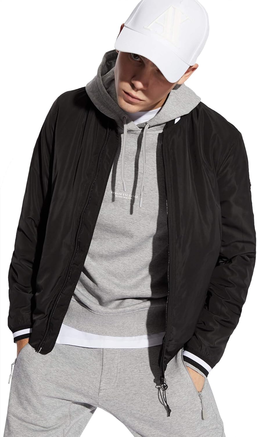 Armani Exchange Men's Milano Ny Cotton Hooded Sweatshirt