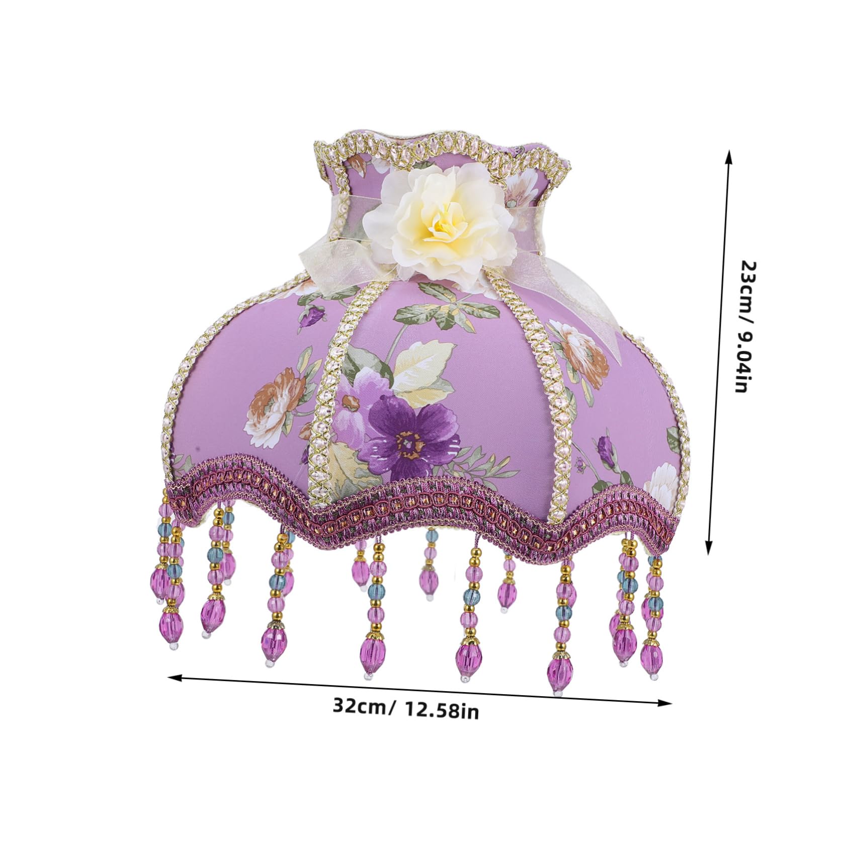 HEMOTON Lámpara De Mesa Pantalla De Encaje Romántica Lámpara De Luz Interior Diseño Elegante Para Decoración De y Acogedores