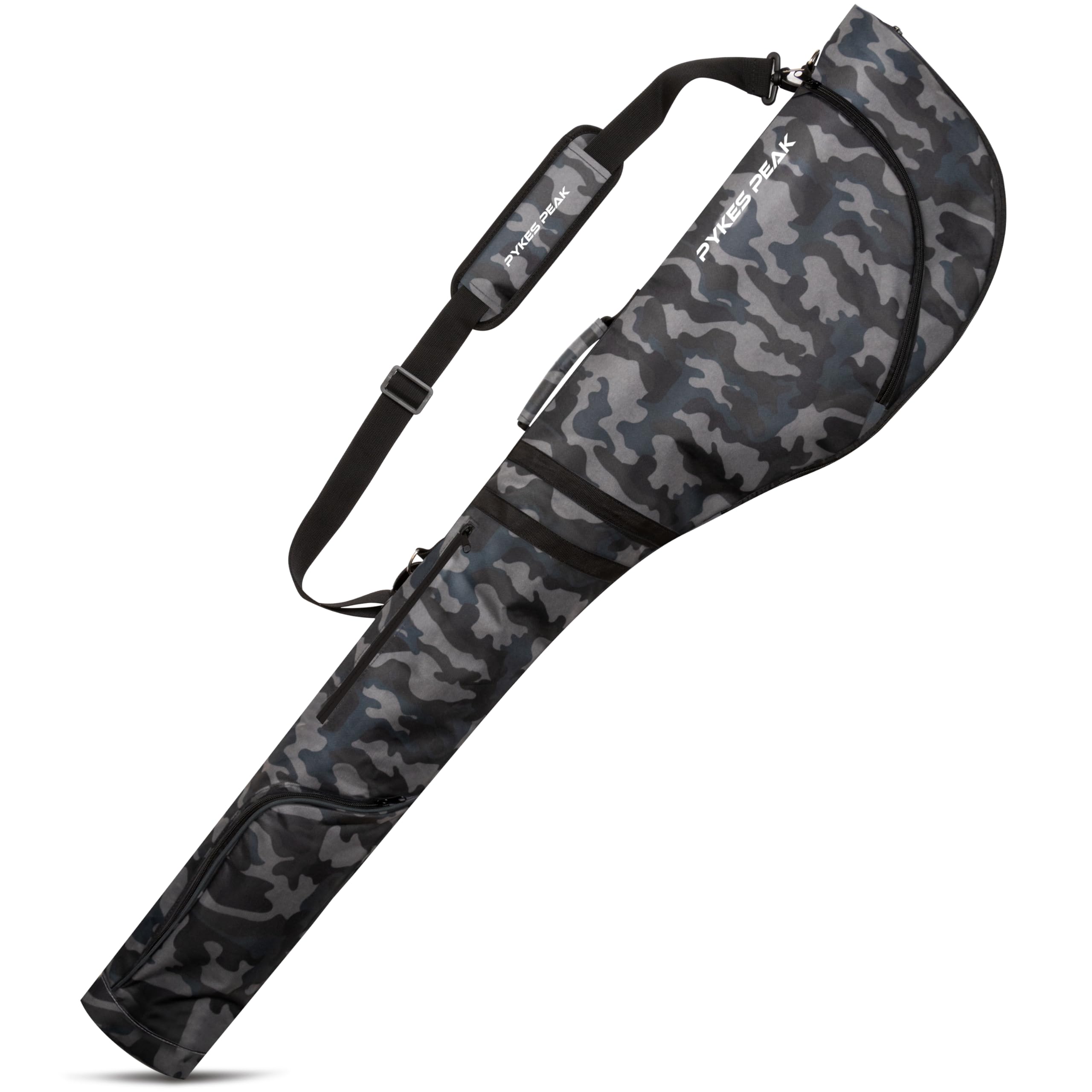PYKES PEAK Golf Club Case | Sunday Golf Bag | Foldable Design for 47” Clubs | Fits 10 Clubs | Waterproof Pocket | Ideal for Driving Range & Practice |