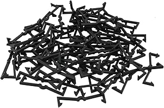 YHXiXi 100PCS M-shaped Pegboard Hook Plastic Fixing Buckle Plastic Pegboard Hook Locks Pegboard Display Hook Organizer Peg Board Hook Clip