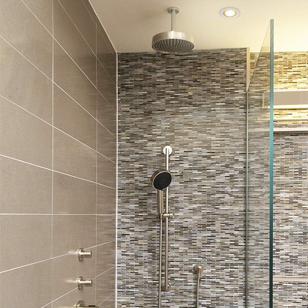 Round LED IP65 Recessed Waterproof Spotlight Ceiling Bathroom Spot Lamp Recessed Household Energy Saving Ceiling Light Commercial Show Panel Light for Toilet High Brightness (Color : 4500K natu