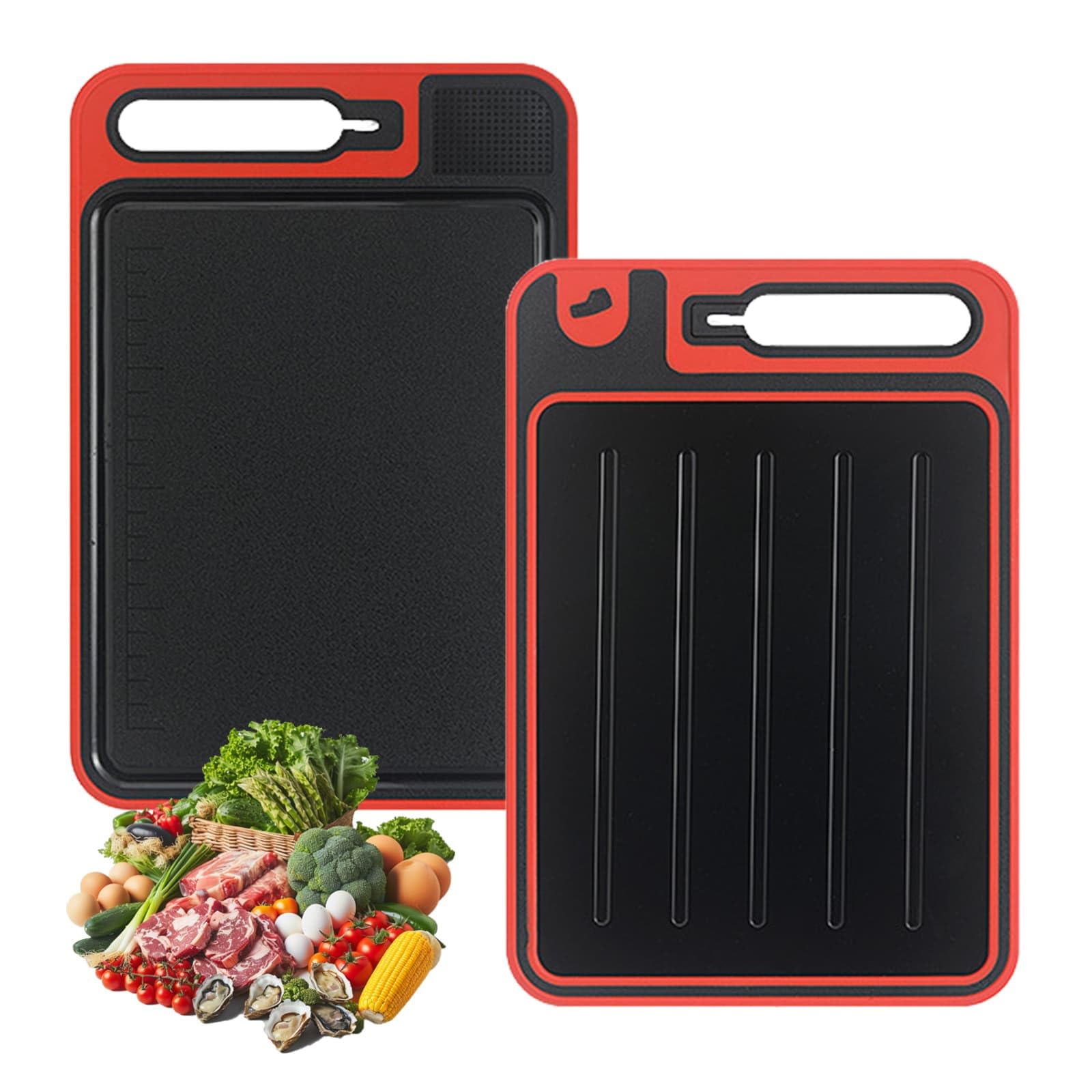4 in 1 Melt Defrosting Board, Double Sided As Chopping Board with Grater