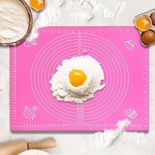 Generic 19.7"L x 15.7"W Silicone Rectangular Baking Mat, Non-Stick & Non-Slip, Dishwasher Safe, For Bread, Candy, Cookie