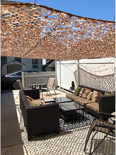 Vista 311 de Jolan Red de camuflaje de 2 × 9.8 ft 3 × 13.1 ft 3 × 16.4 ft 3 × 19.7 ft 4 × 26.2 ft 5 × 16.4 ft, red de sombra, desierto de red de camuflaje, red