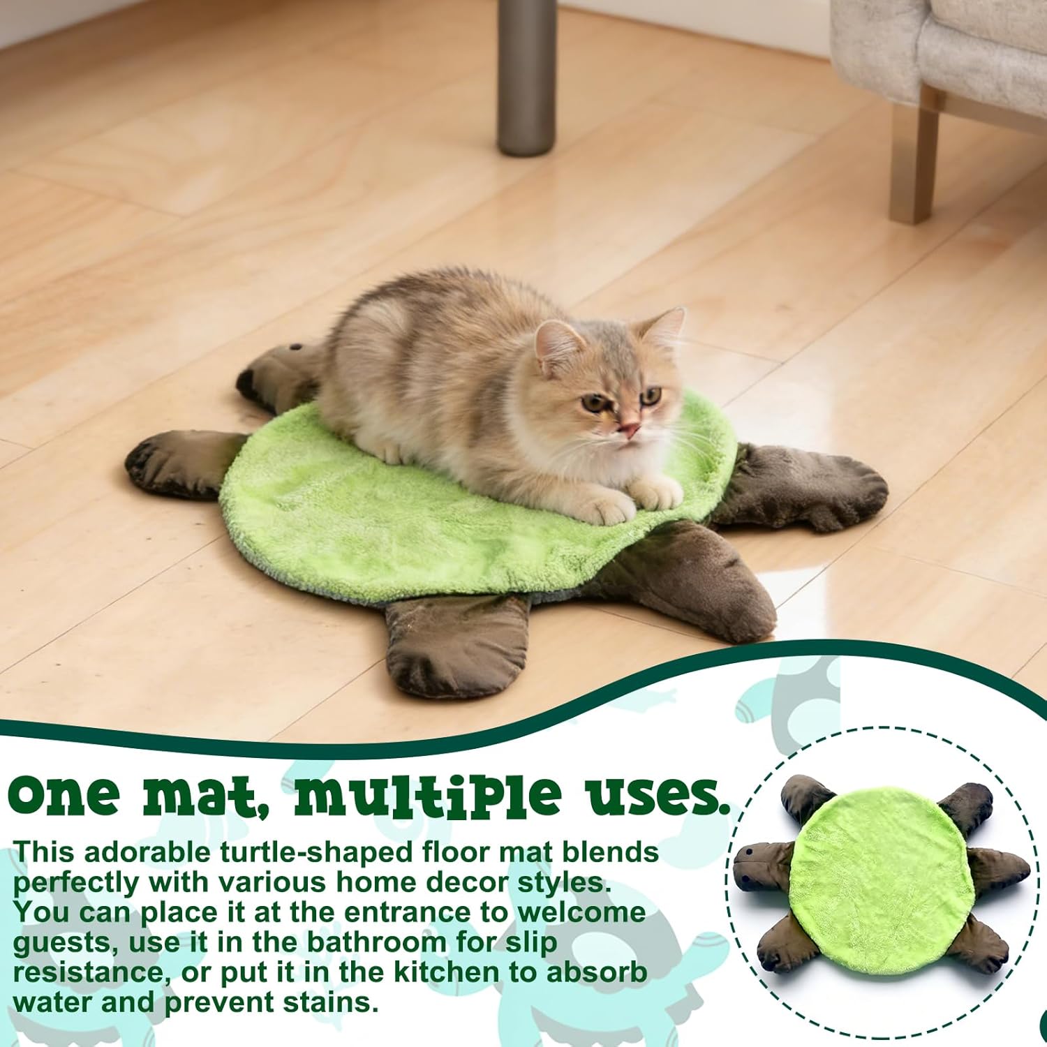 フロア タートル フットモップ