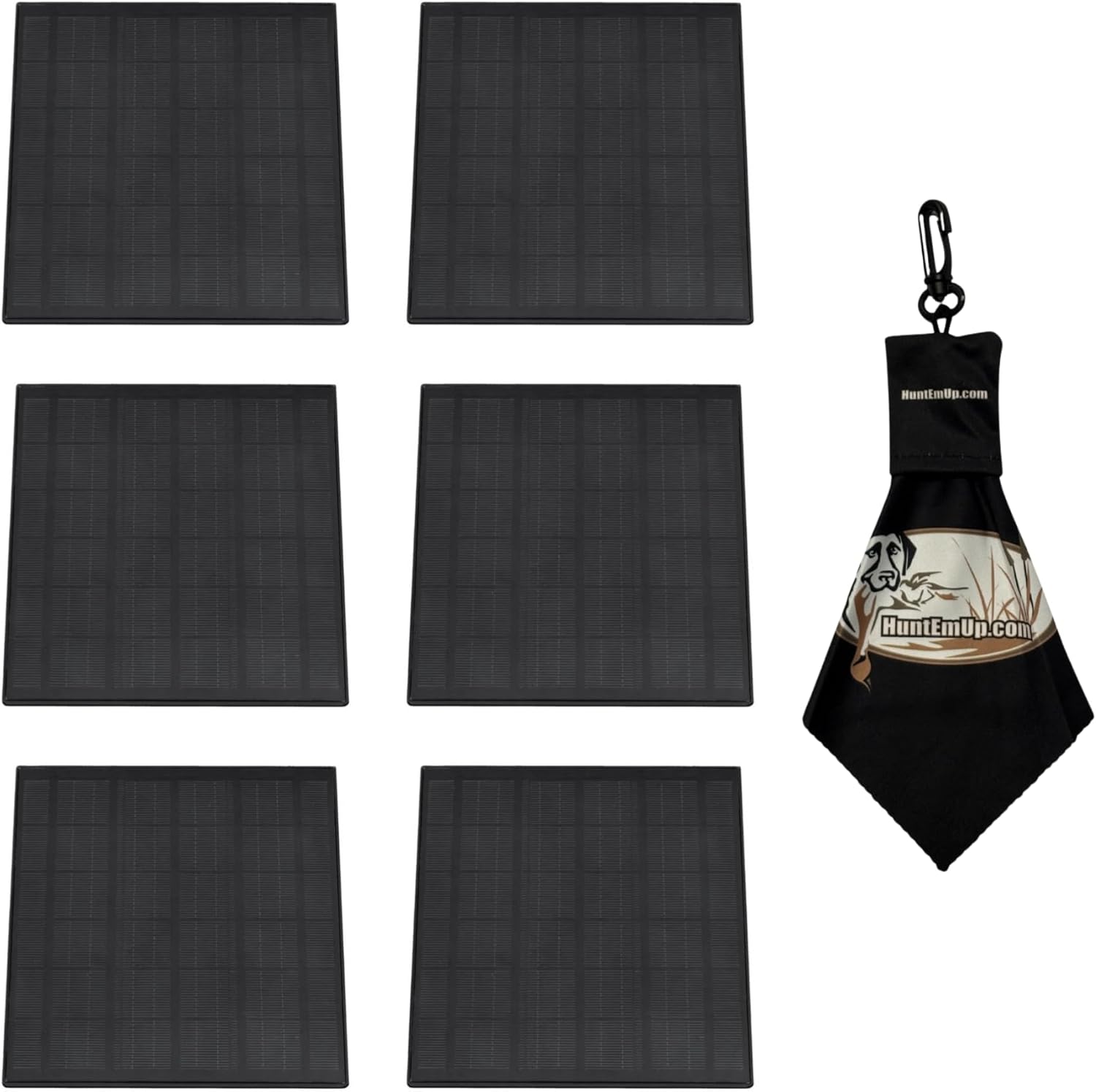 WiseEye Solar Charger 7.4V 5W 5000mAh Trail Camera Solar Panel with HuntEmUp Microfiber Lens Cloth – 12V Weatherproof Power Supply with 360° Mount (6)